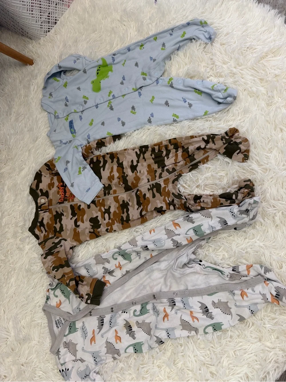 Mixed Baby Bodysuits & Sleepers Set - Gray, White, Blue, Green, Yellow